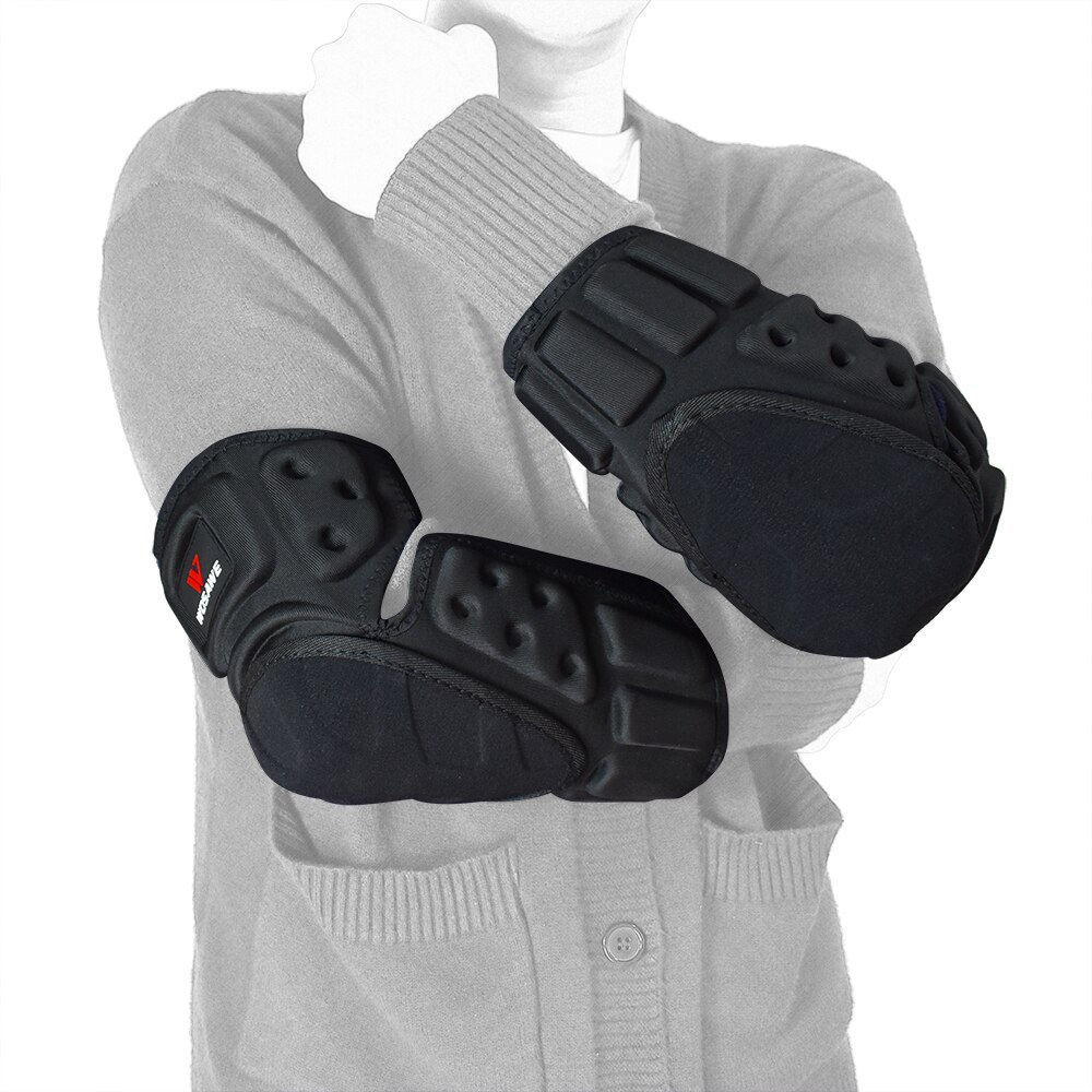Kit De Protection Moto WOSAWE - Veste + Genouillères + Coudières + Protège-dos - Noir