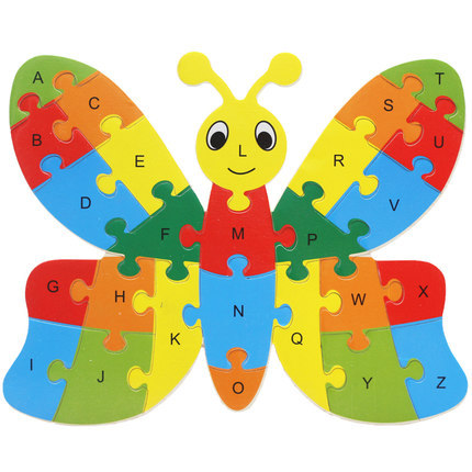 Kinder 26 Buchstaben Erkenntnis Früh Lernen Bildungs Baby Aufklärung Holz Spielzeug Kleinkinder Alphabet Cartoon Tiere Puzzles: C