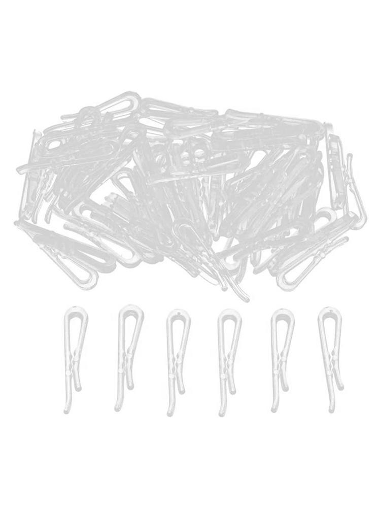 Pinzas de cocodrilo en forma de U para ropa, alfiler transparente para camisa, calcetines, tirantes, accesorios de ropa, 100/500/1000 piezas