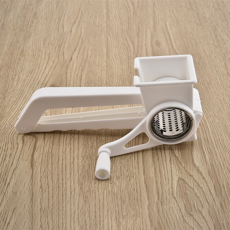 Rallador de queso con manivela manual, Mini cepillo de plástico para queso, acero inoxidable