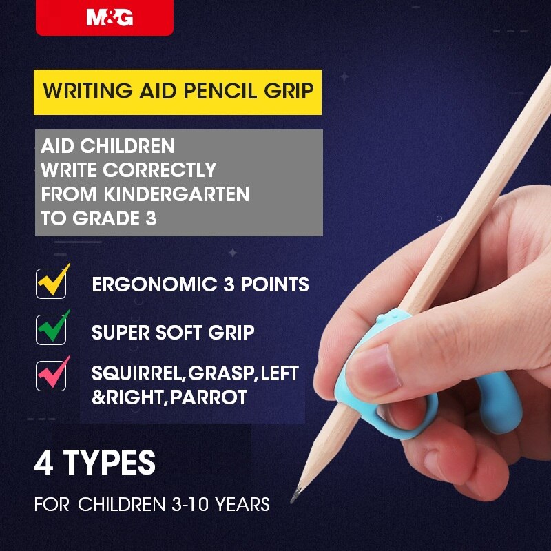 Andstal Ergonomic Pencil Grip for kids Foam Pencil Grip Pencil Holder Grips Writing Aid for Righties and Lefties Stationery Set