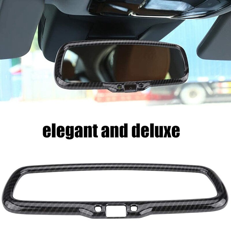 Carbon Fiber Voor Alfa Romeo Giulia Stelvio 201 Abs Auto-interieur Achteruitkijkspiegel Frame Trim Accessoires