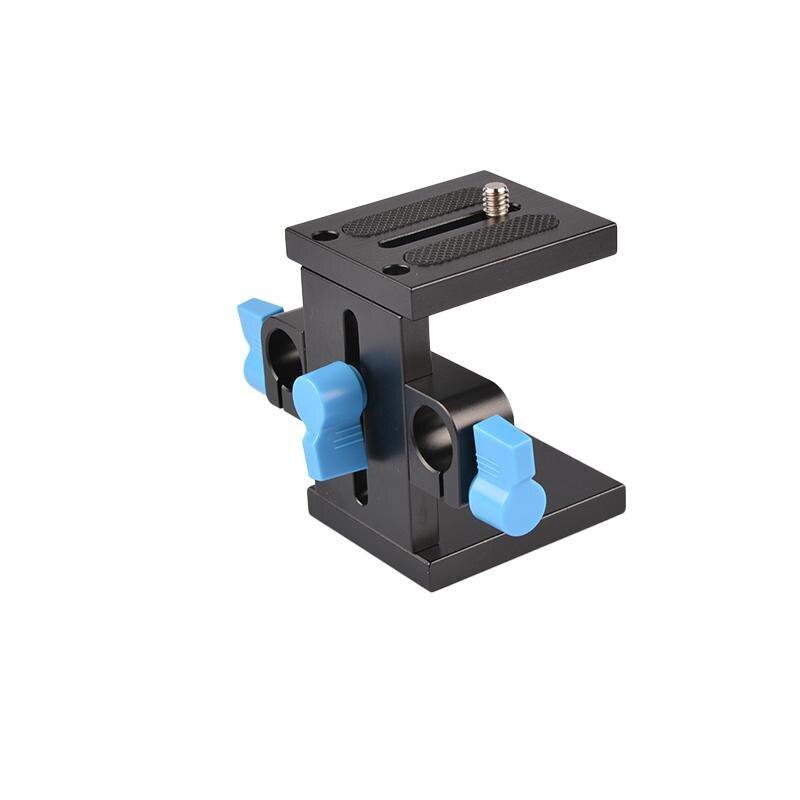 15mm Rail Rod Support System Baseplate Mount For DSLR Follow Focus Rig 5D2 5D3