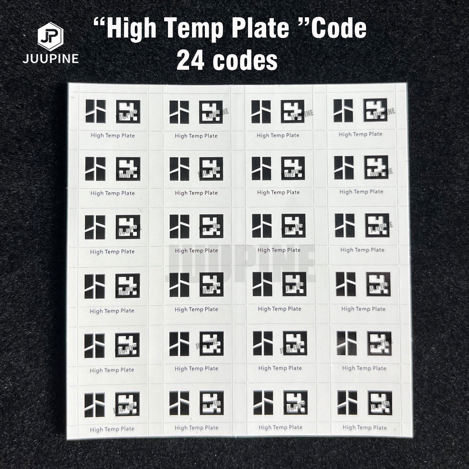 For Bambulab X1 Carbon QR Code For Bambu Lab X 1 Carbon Build Plate QR CODE For Bambulab X1 Sticker Third Party Build Plates: 2.5mm / WHITE