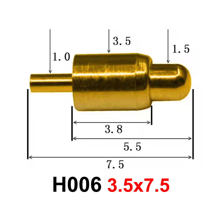 10PCS High Current Spring Loaded Pogo Pin Male Female Connector Power Heavy Current Battery Connector POGOPIN Header Charging: Brown