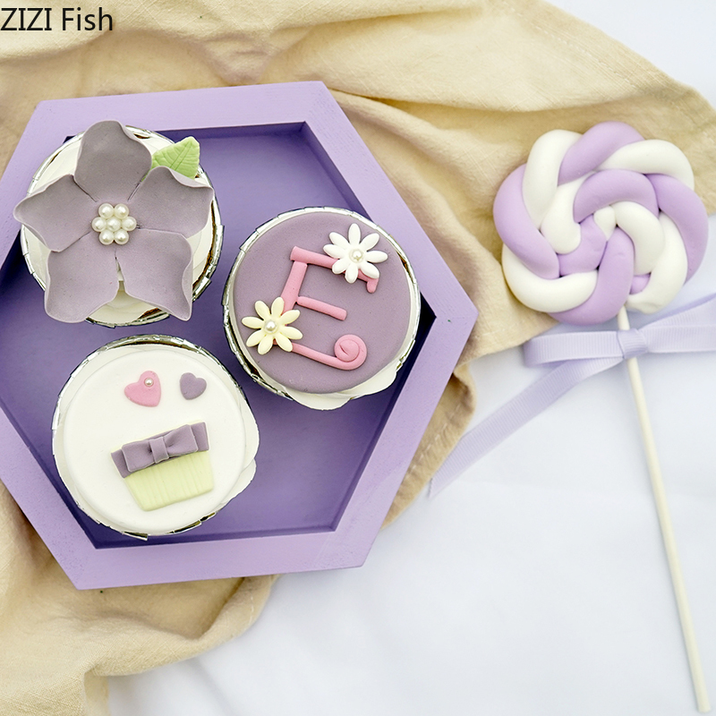 Nachtisch Platte Handgemachte Cupcake Tablett Kuchen Werkzeuge 20 cm Parfüm/machen-hoch/schmuck Lagerung Platte Süße Tabelle Kuchen knallt decoratig
