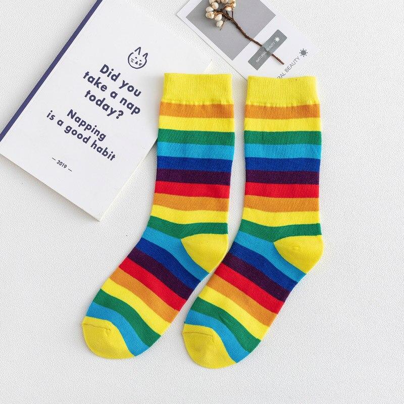 Herfst Vrouwen Mode Sokken Streep Sokken Skateboard Koele Katoenen Sokken Hipster Kerstcadeaus Sokken