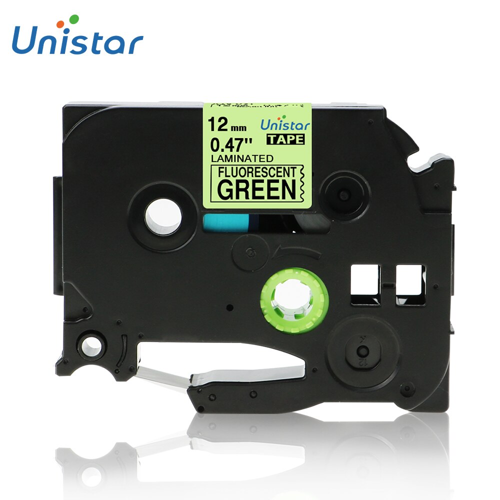 TZe-231 tze label tape Compatible for Brother p-touch printers TZe-231 Tze-231 12mm for Brother P Touch Tze PT Labeler tze231: Fluorescent Green