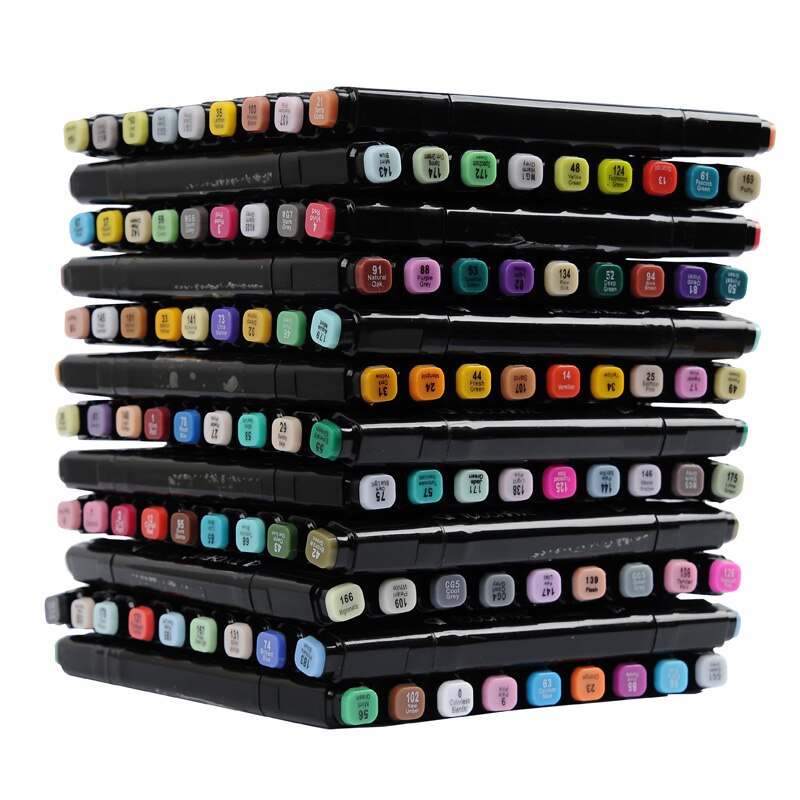 TOUCHFIVE 30/40/60/80 Farben Kunst Marker Alkohol Basierend Marker Zeichnung Kuli-einstellen Manga Dual geleitet kunst Skizze Marker Stifte