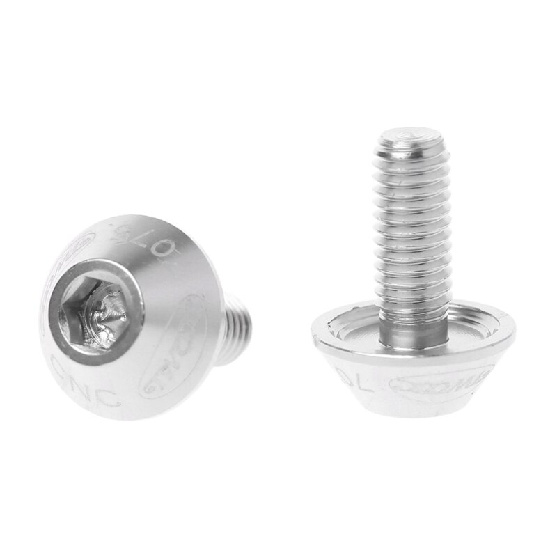 2 uds M5x10mm aleación de aluminio bicicleta soporte de botella de agua de bicicleta perno titular tornillo