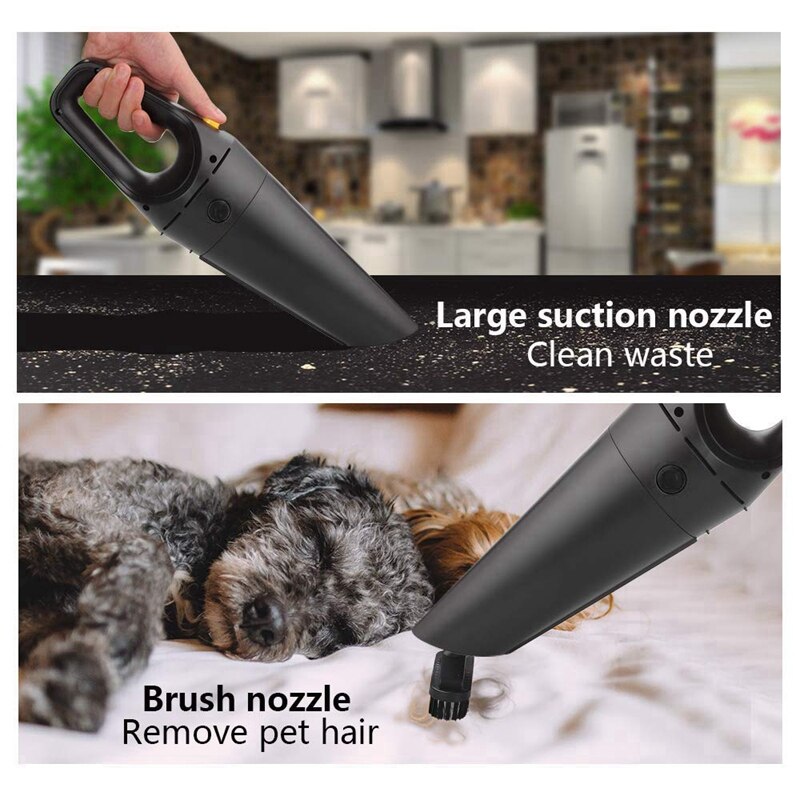 Handheld Vacuum, Cordless Vacuum Cleaner, Rechargeable Car Vacuum With Strong Suction, Lightweight Wet Dry Vacuum Cleaner For Ho