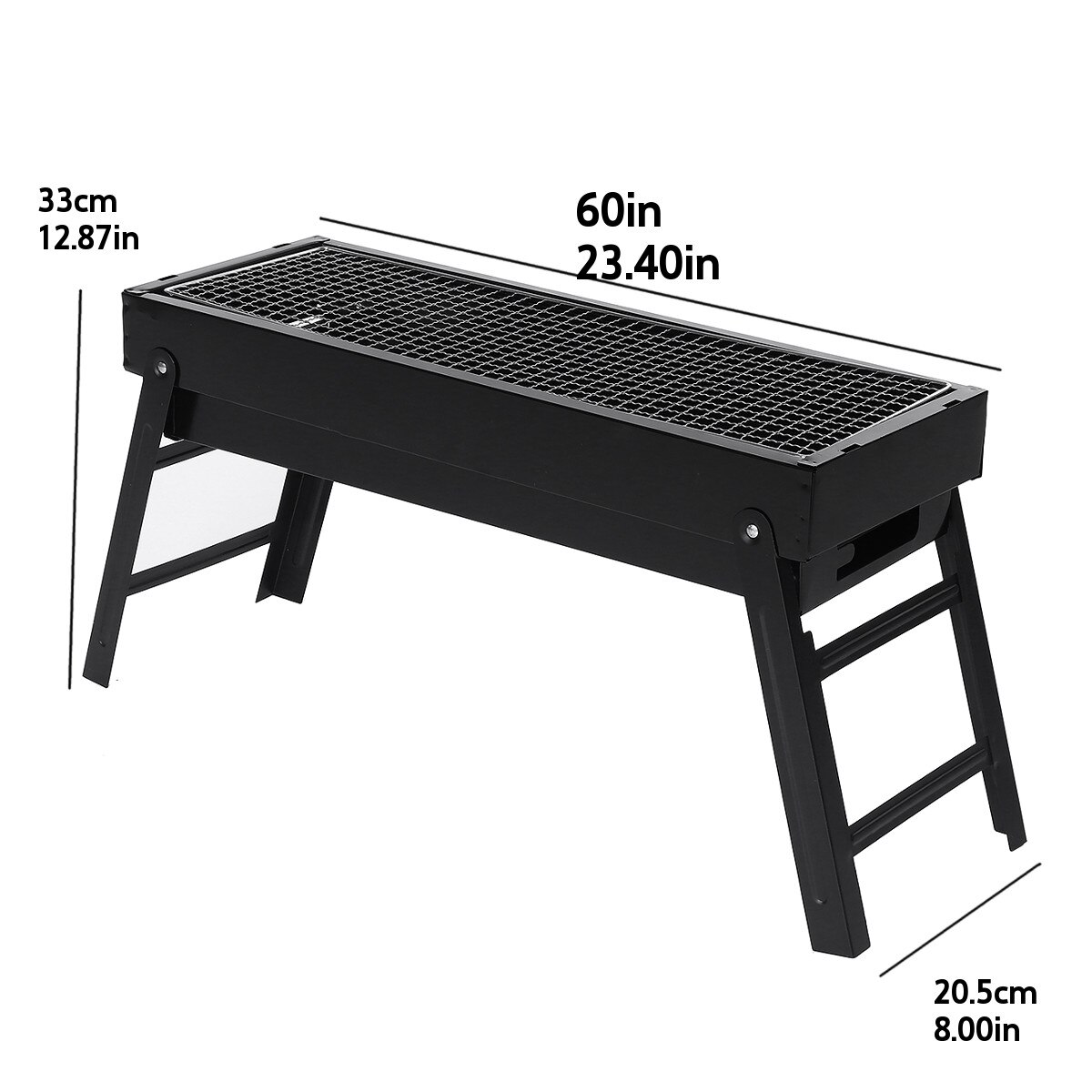 Falten Freien Grill Grill Eisen Rotisserie Huhn Fleisch Kebab Braten Gestell Tragbare Camping Picknick BBQ Holzkohle Ofen Ständer