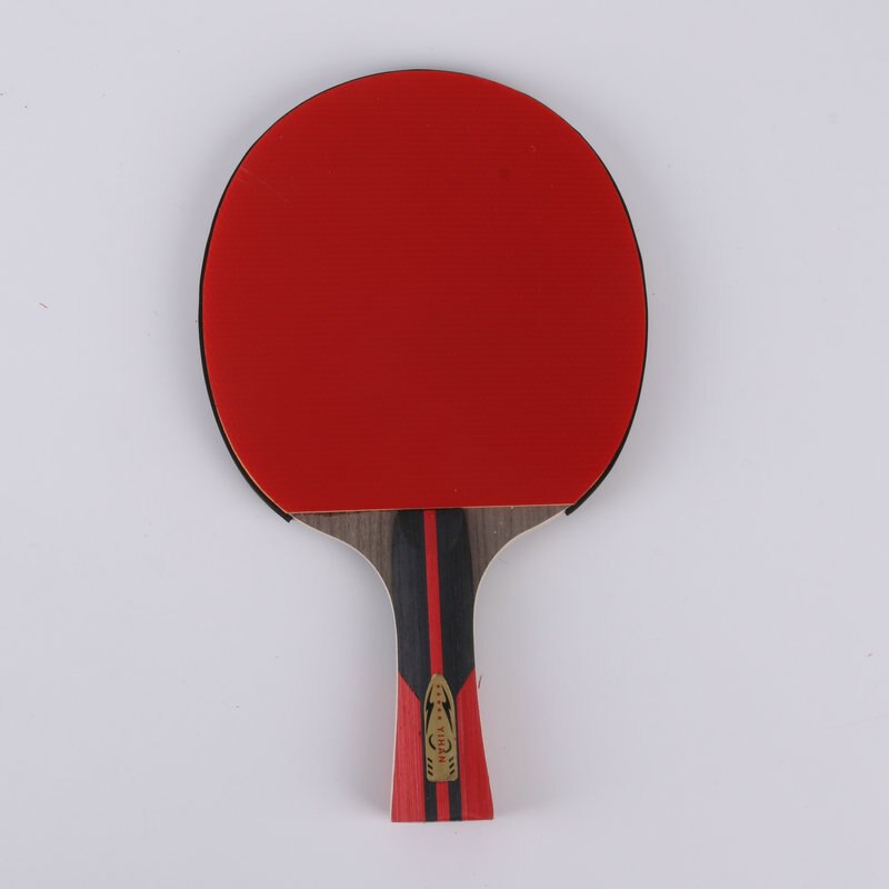 5- stjerners bordtennisracket med bag  +3 baller, kort håndtak ping pong padle, pingpong balltre, student sportsutstyr