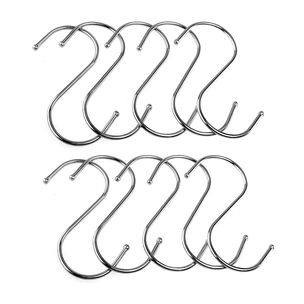 10Pcs S Vormige Zilveren Haken Rvs Hangers Haken Pothook