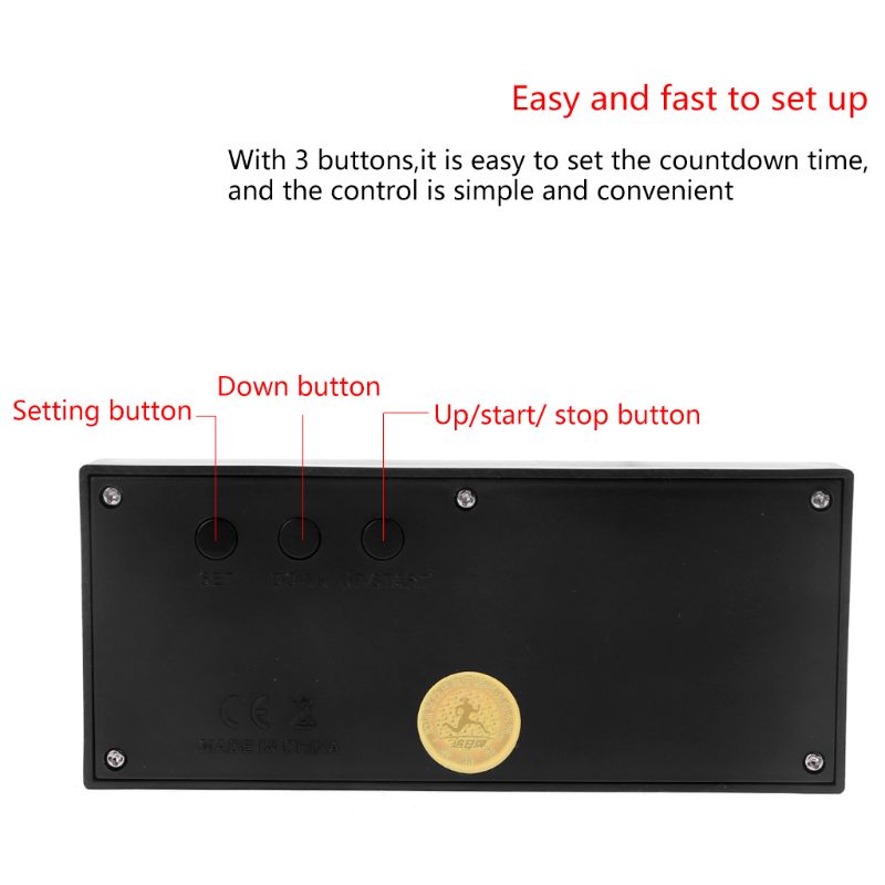 999 Days Countdown Clock LCD Digital Screen Kitchen Timer Event Reminder For Wedding Retirement Lab Cooking Kitchen Watering