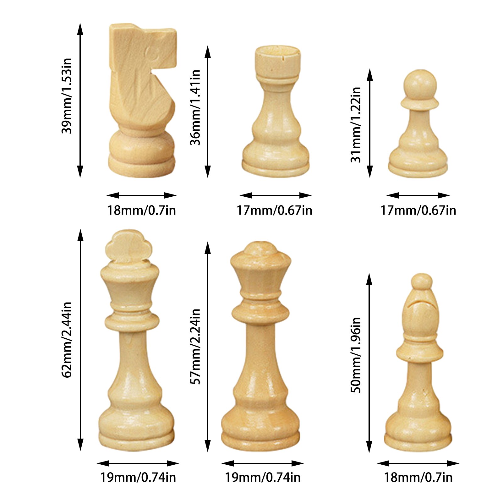 Magnetische Holz Klapp Schach Set Mit Gefilzt Spiel Bord Innen Für Lagerung Erwachsene Kinder Anfänger Große Schach Bord