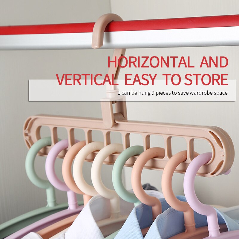 1 Pcs Clothes Coat Hanger Organizer Multi-port Support Baby Clothes Drying Racks Plastic Scarf Cabide Storage Rack Hangers