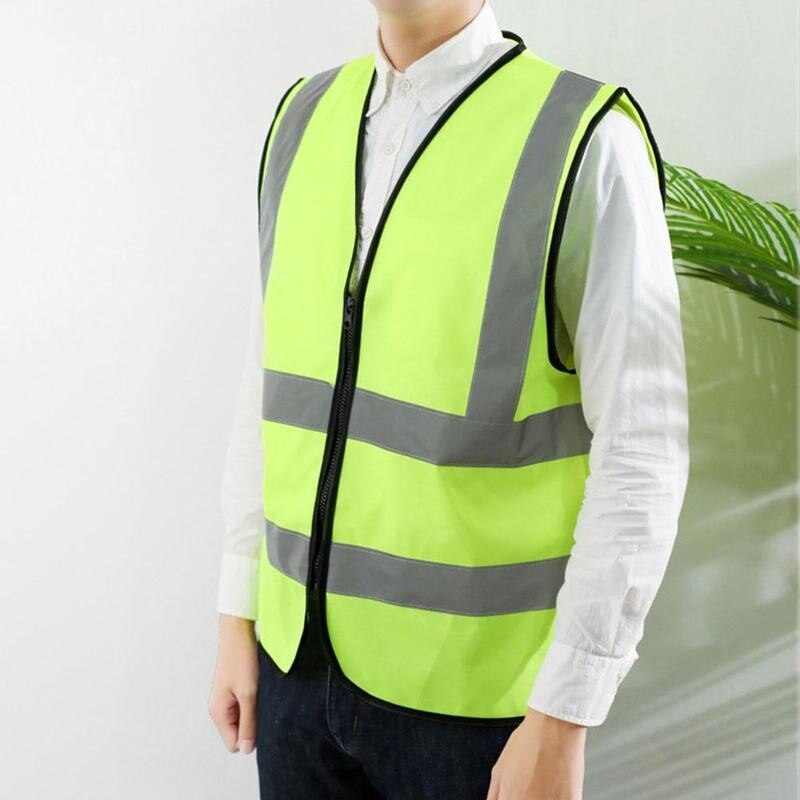 Reflecterend fietsvest ademend verkeer nacht werk beveiliging hardlopen reflecterend veiligheidsvest buiten waarschuwing reflecterend vest