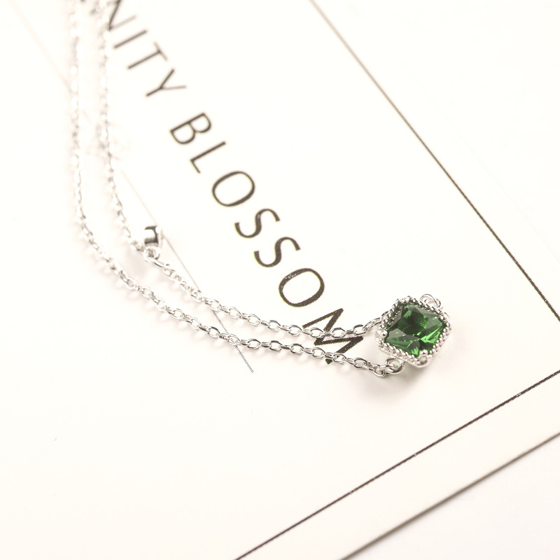 Rode Bomen Zomer Sieraden Mode Enkelband Met Groen Edelsteen Real 925 Sterling Zilveren Enkelbanden Voor Vrouwen