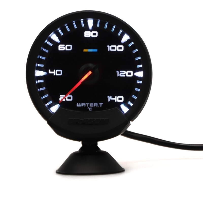 Universal 60mm 12V 20-140 Celsius Water Temperature Gauge Meter with Water Temp Sensor