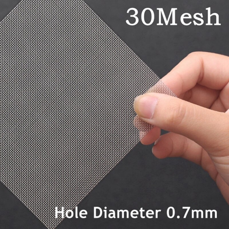 4-400 mesh 30 x 30cm ruostumaton teräsverkko suodatin verkko metalli etukorjaus kiinteä verkko suodatin kudottu lanka seula levy suodatin: 30 mesh