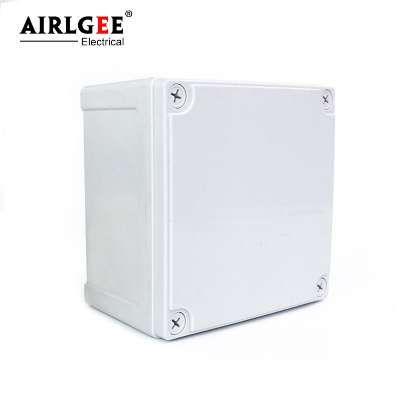 ABS plastic 125 * 125 * 75mm Waterproof junction box IP67 DIY outdoor Electrical Distribution box