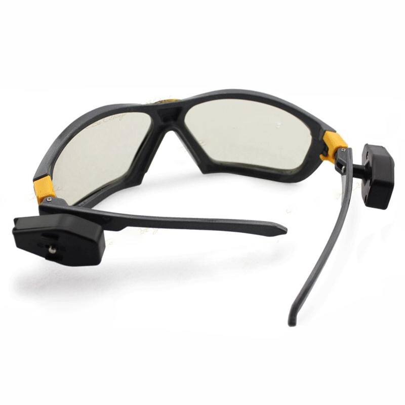 Safety Goggles Anti-impact Night Vision LED Light Goggles Reading laboratory Glasses Industrial Work Safety Night Riding Repair