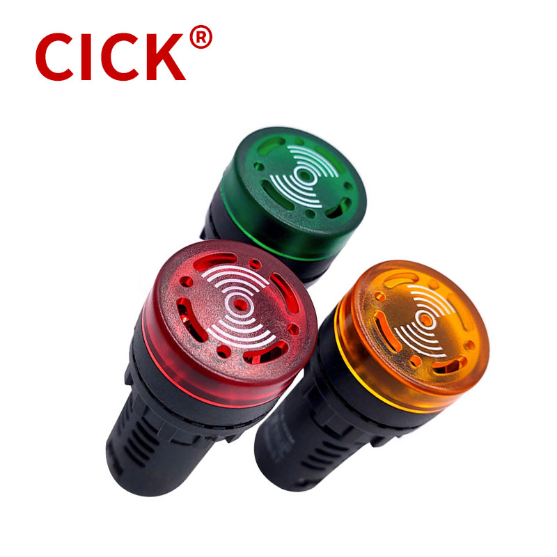 1 Uds AD16-22SM zumbador sonido intermitente luz LED intermitente indicador AC/DC alarma 12V 24V 110V 220V lámpara