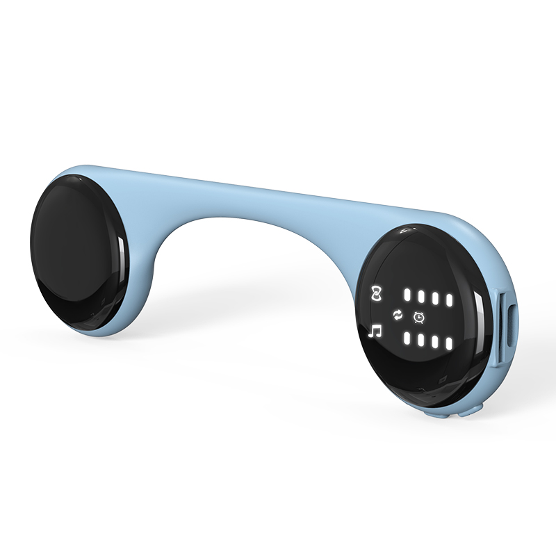 Bone Conduction Portable Bluetooth Sleeping Speaker Built-In 10 Natural Sounds White Noise TF Card Music Box Under The Pillow: silver