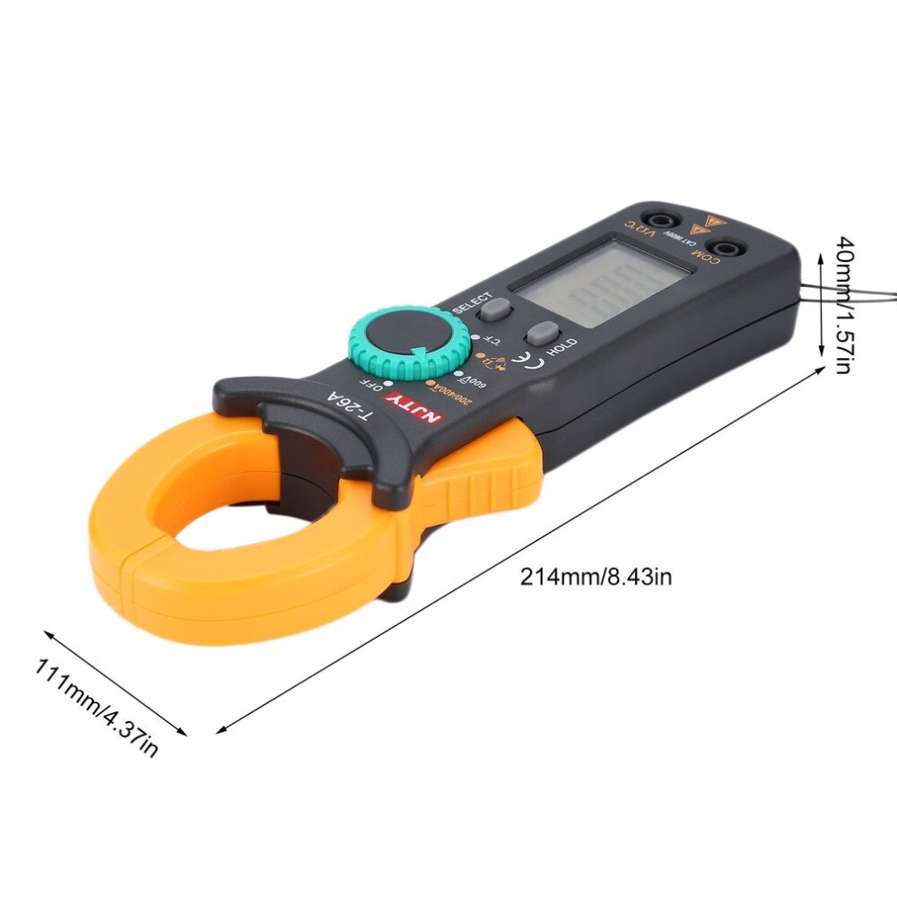 Digital Clamp Meter DC/AC Volt Amp Ohm Multimeter Mini Ammeter Current Voltage Tester Electric Meter Resistance Diode WIth Bag