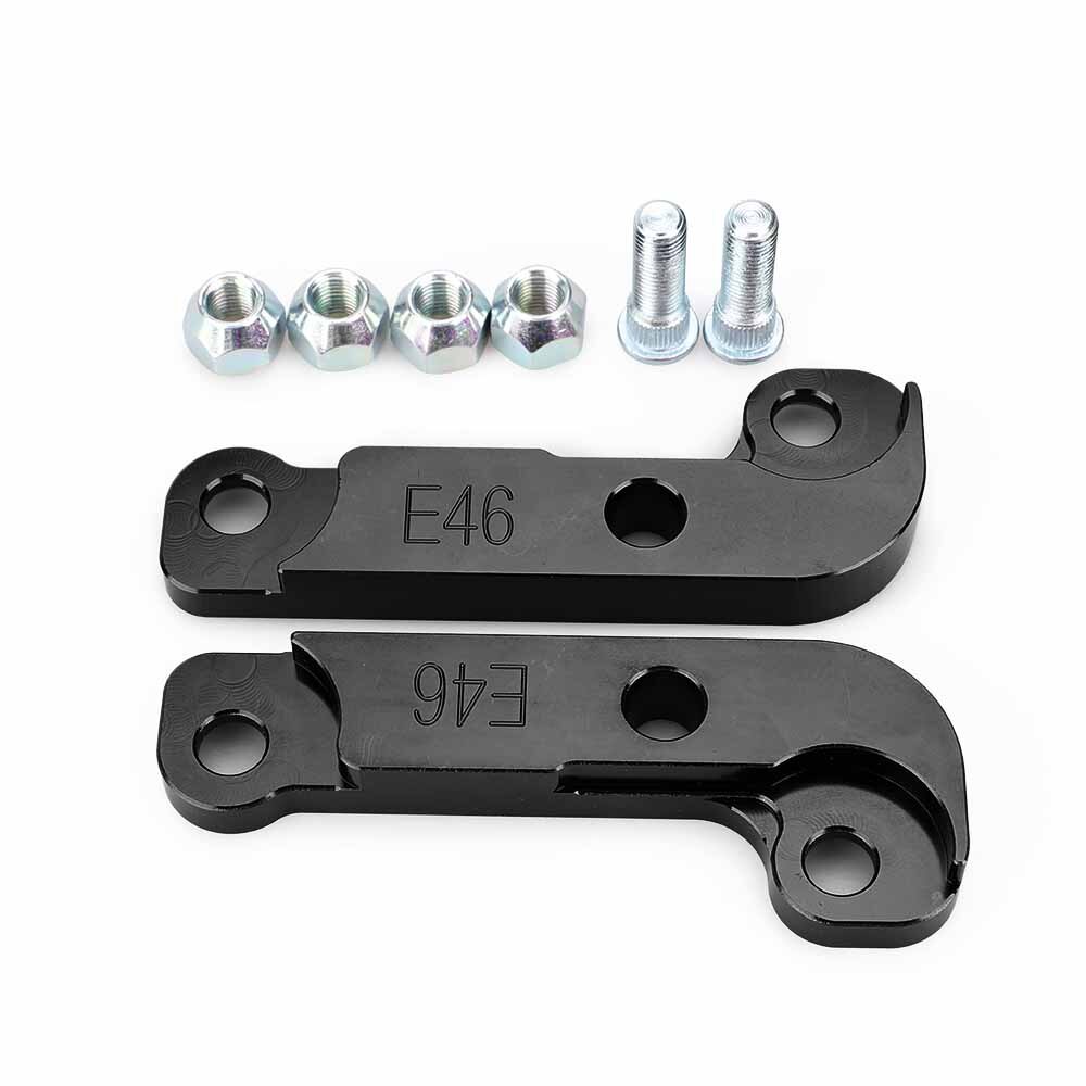 Drift Lock Aluminum Car Increasing Turn Angle Adapter Drift Lock Kit for BWM E46 M3 Adapter increasing turn angle about 25%: black