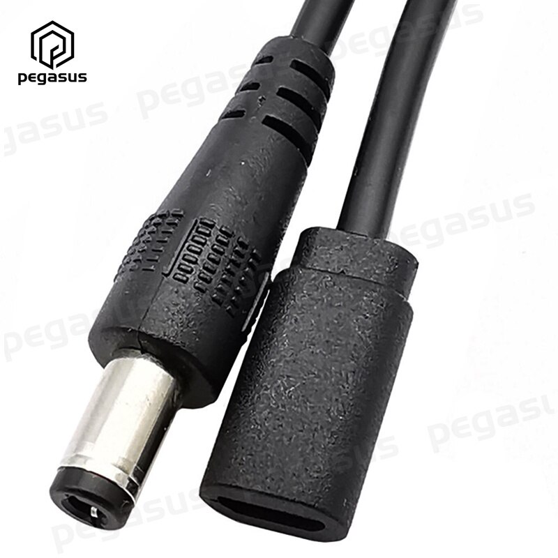 DC 5.5mm x 2.5mm Male to Micro USB 5 Pin Female DC Power Supply Extension Cable