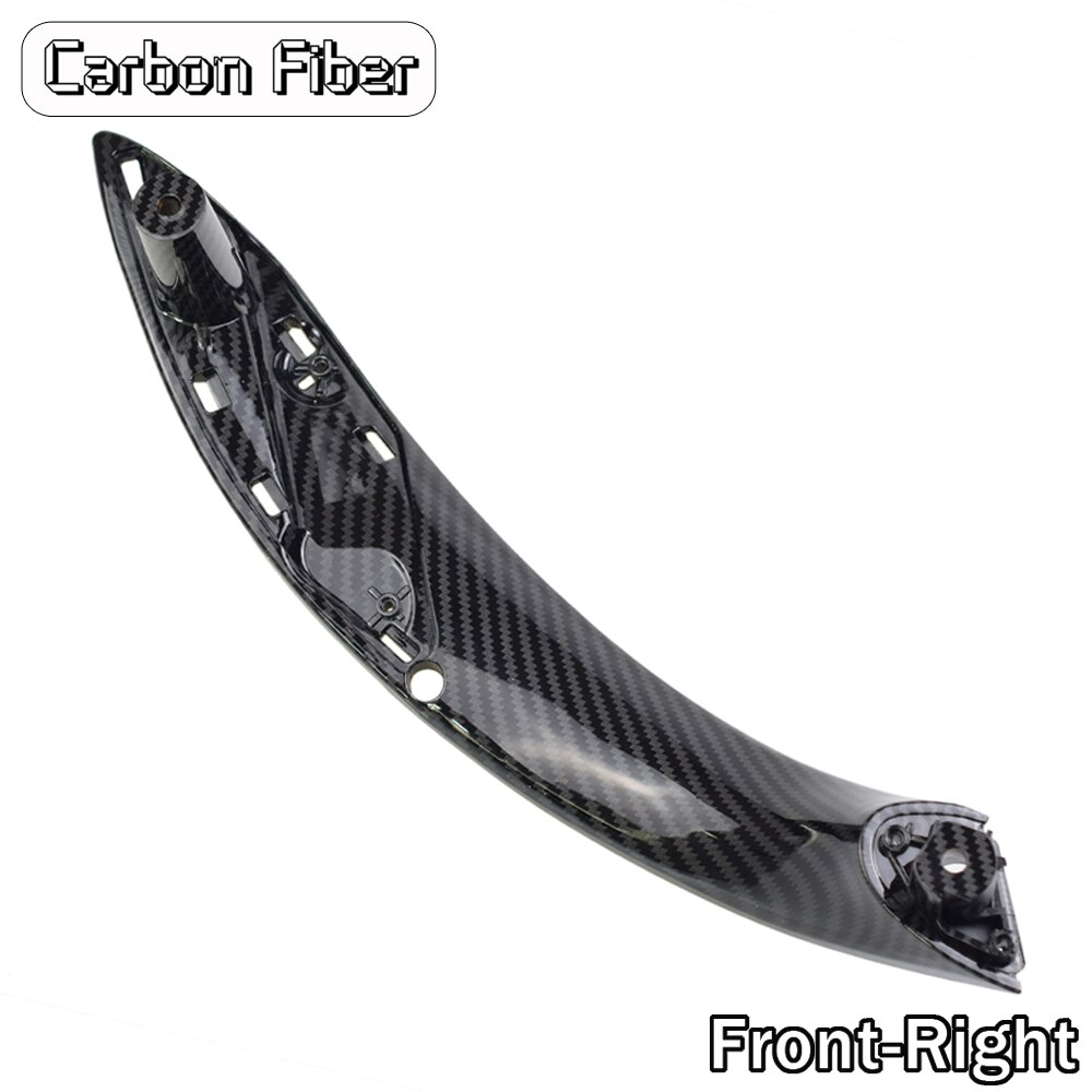 Wewnętrzny uchwyt klamki samochodu osłona wykończeniowa robić naciągania dla BMW F30 F31 F32 F33 F34 F35 F36 F80 lewego prawego wewnętrzny płyta czarny beżowy z włókna węglowego