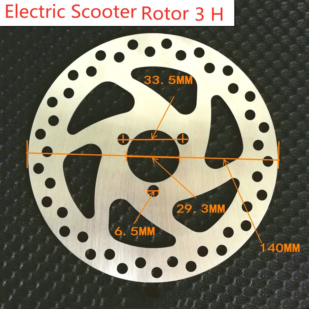 3 holes Disc Brake Piece Rotor 140mm Electric Scooter Disc Brakes Rotor With screw Electric Scooter Accessories