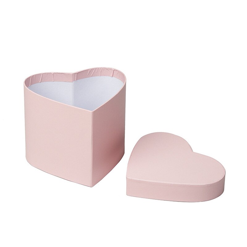 Florist Hat Boxes Red Heart Shaped Candy Boxes Bucket Box Packaging Boxes Party Valentine's Day Flowers Living Vase: 4