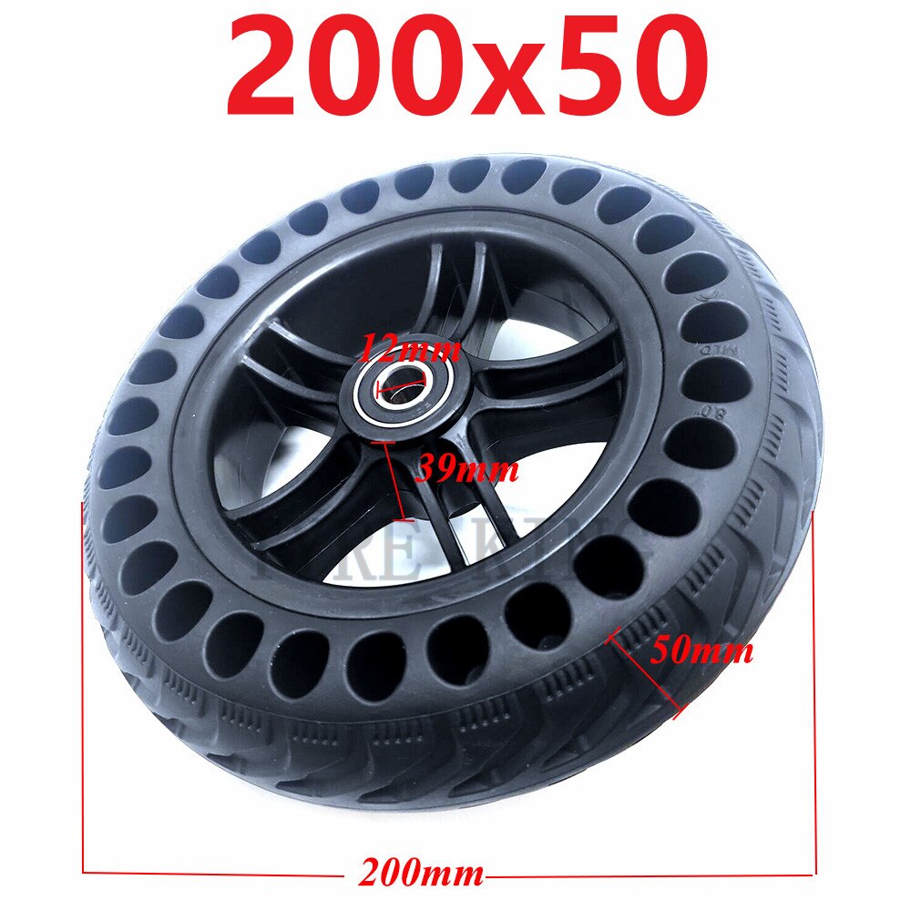200x50 Solid Tyre with Plastic Rim 200*50 Honeycomb Solid Wheel for Electric Scooter Parts