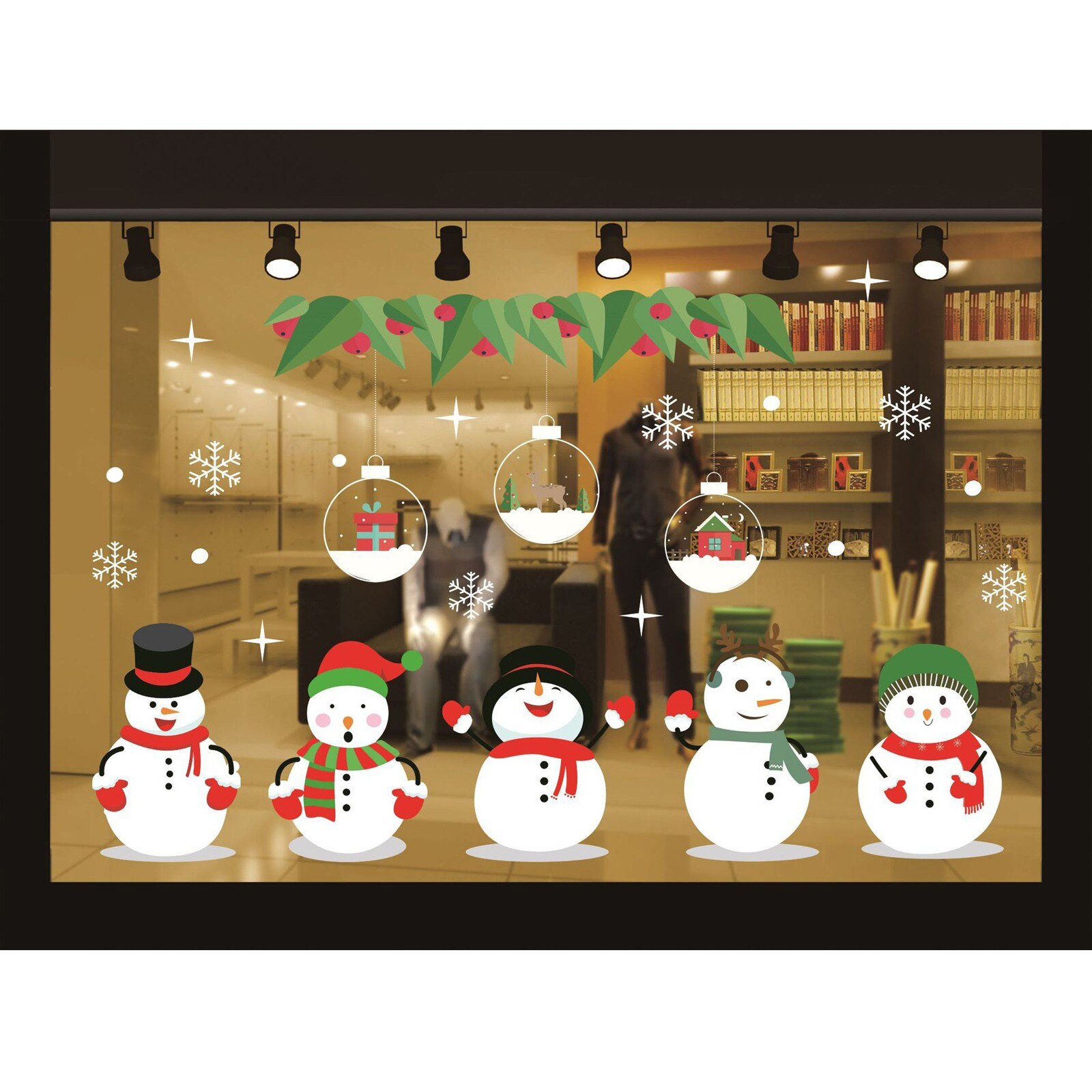 Frohe Weihnachten Zauberstab Kunst Abnehmbare Hause Vinyl Fenster Zauberstab Aufkleber Aufkleber Dekor wandtattoo kinderzimmer: F