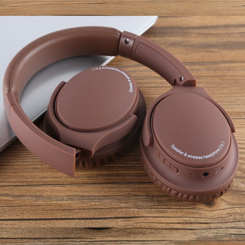 MS-K22 fone de ouvido bluetooth 2-em-1 alto-falante sem fio fone de ouvido suporta cartão tf, música jogos fone de ouvido com microfone