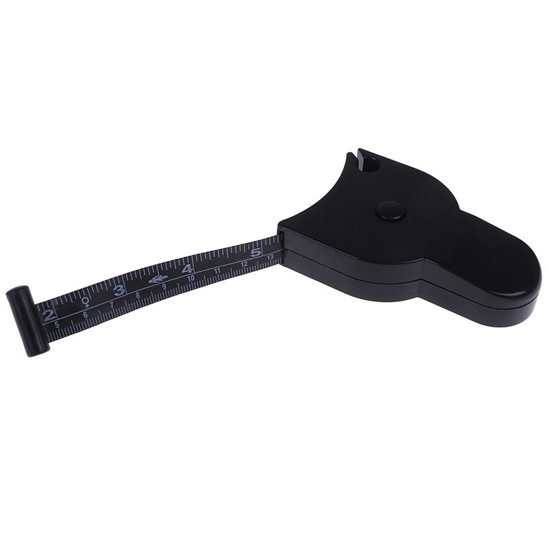 150cm/60 Inch Retractable Ruler Fitness Accurate Fitness Caliper Body Waist Chest Arms Legs Measuring Tape: BK