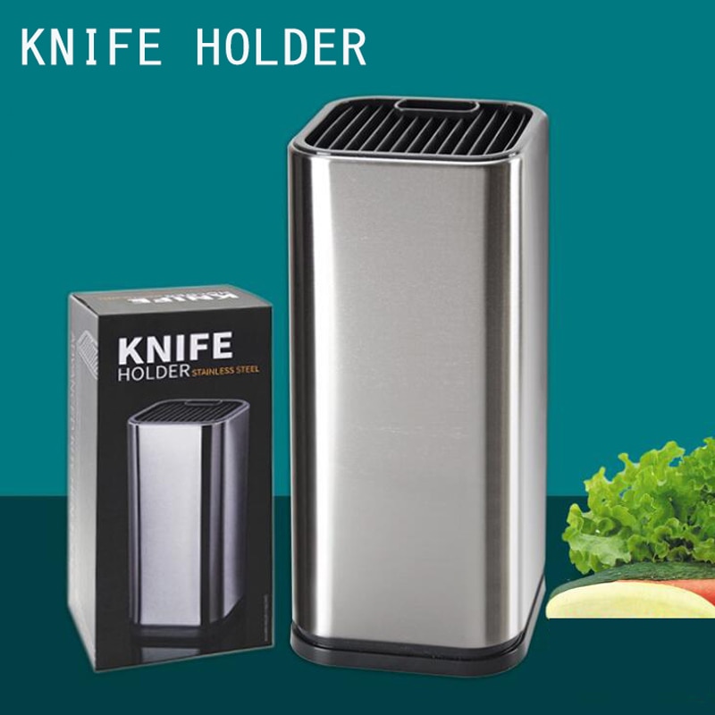 Knife Holder 304 Stainless Steel For Multi Kitchen Knife Set Scissors Cooking Utensils Organizer Knives Stand Block Tool MSDL1