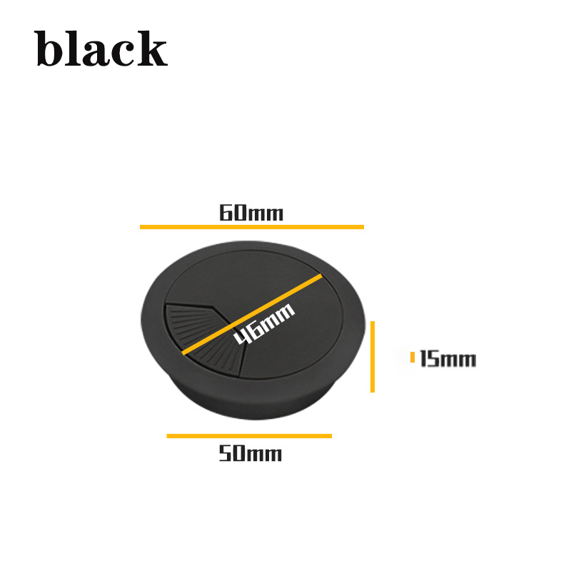 20Pcs Plastic Computer Bureau Tafel Grommet Kabel Poort Draad Gat Cover 50Mm Draad Opbergrek meubels Hardware