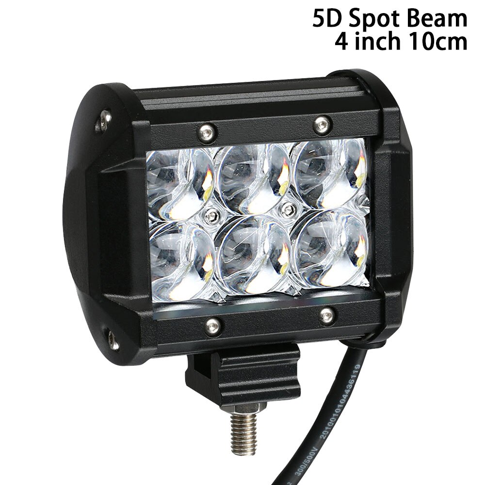 5D LED Bar 4 - 17 inch LED Light Bar LED Work Light for Offroad Truck Spot Flood Combo 4x4 4WD ATV SUV 12V 24V: 1PC 30W Spot