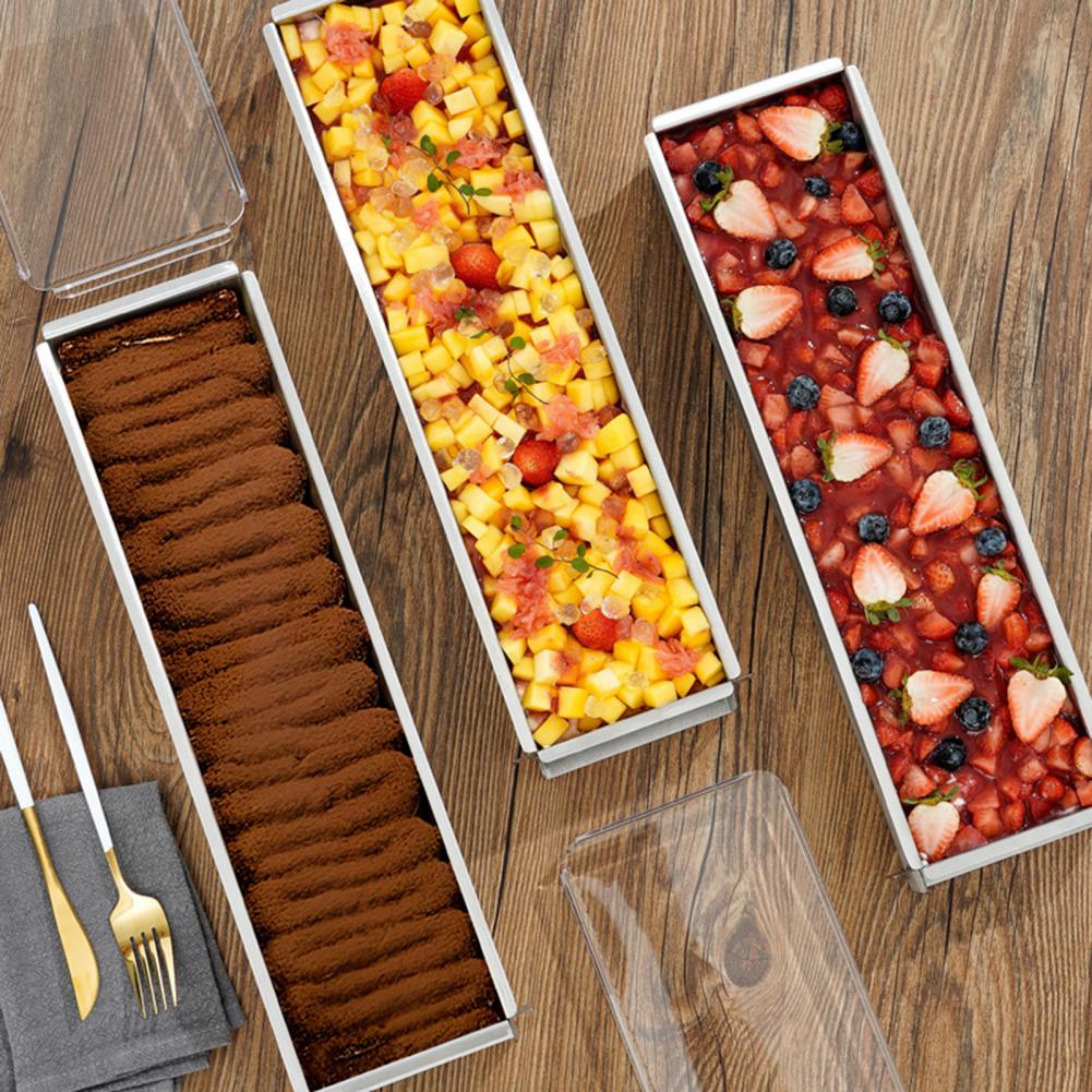 Stainless Steel Tiramisu Mold Heat-resistant Rectangular Baking Pan Non-Stick Mousse Mold for DIY Cakes