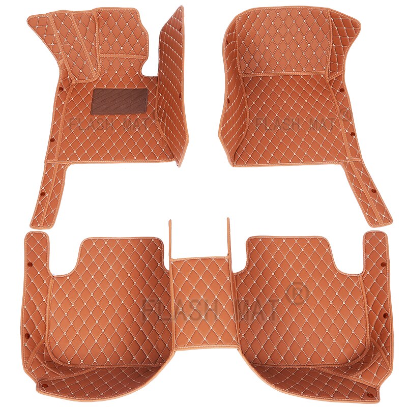 Flash mat leather car floor mats For Lifan All Models x60 x50 320 330 520 620 630 720 Car-Styling: Brown