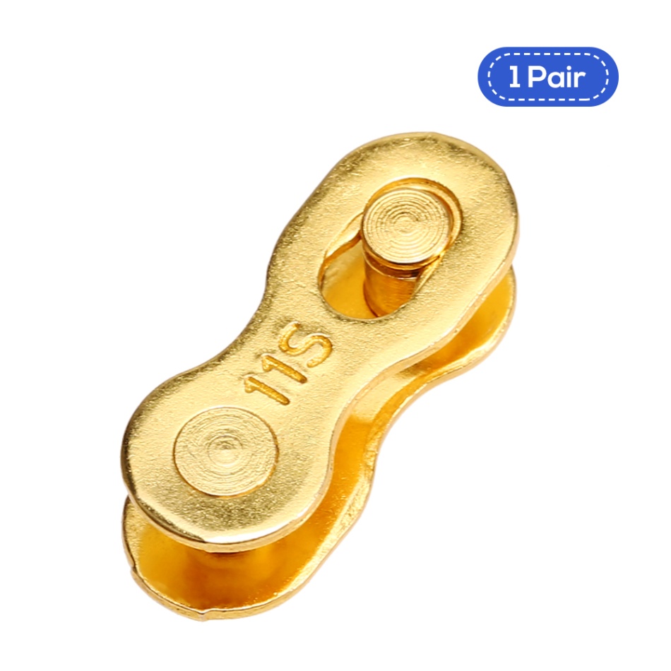 1 Paar/5 Paar Bike Chain Link Fietsketting Reparatie Tool Fiets Missing Link Bike Chain Connector 6- 8 S/9 S/10 S/11 S: Gold  1 pair 11S