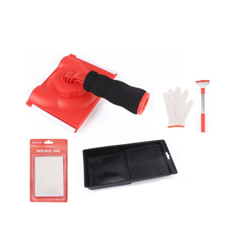 Latex Verf Edger Borstel Muur Schop Verf Lade Handschoen Spons Pads Set Voor Thuis Muur Plafond Schilderen Tegels Schoonmaken Tool: Default Title