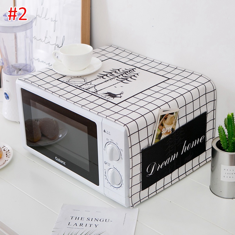 Cartoon Magnetron Cover Stofdicht Magnetron Covers Duurzaam Huishoudelijke Elektrische Protector Voor Keuken Home Decor: S2 dust cover