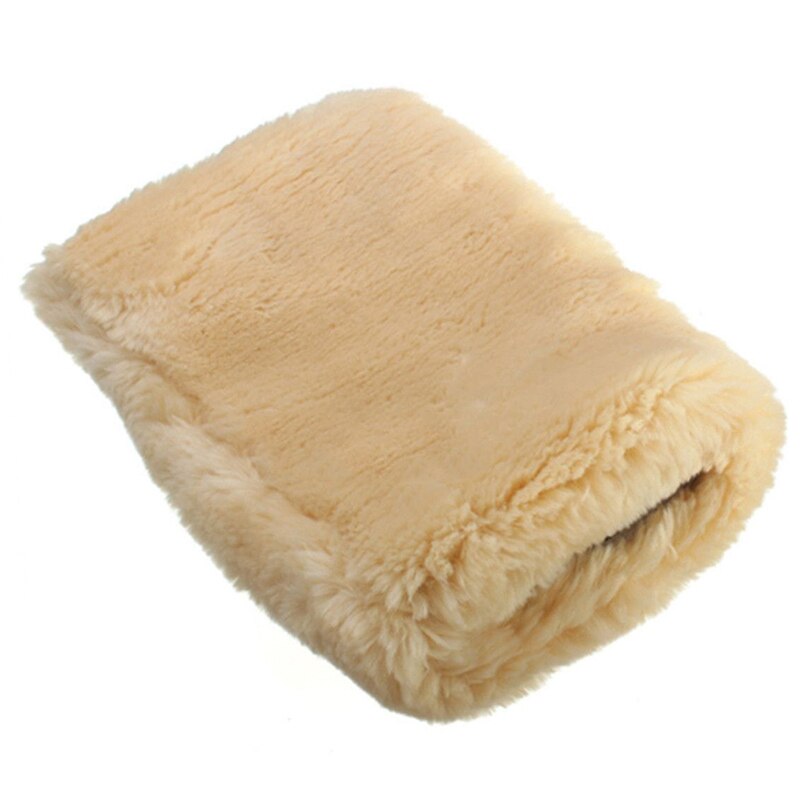 Lambswool Polishing Mitts Buffing Car Cleaning Wash Glove: Default Title