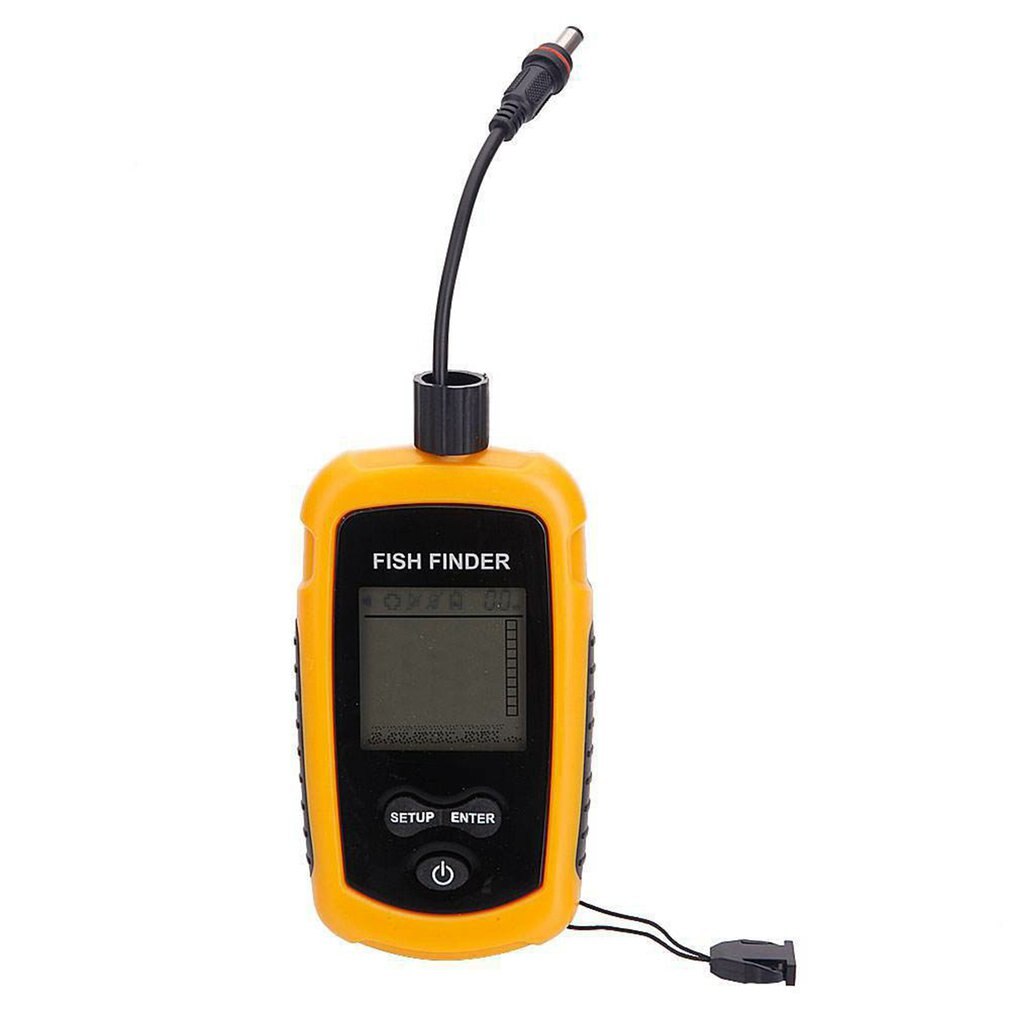 Portable Fish Finder Echo Sounder Sonar Lcd Echo Sounders Fishfinder Echo Sounder for Fishing Cable Sonar Fish Finder