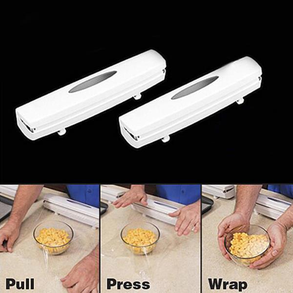 Huishoudfolie bakpapier houders dispenser plastic lades folie wikkelgereedschap aluminiumfolie